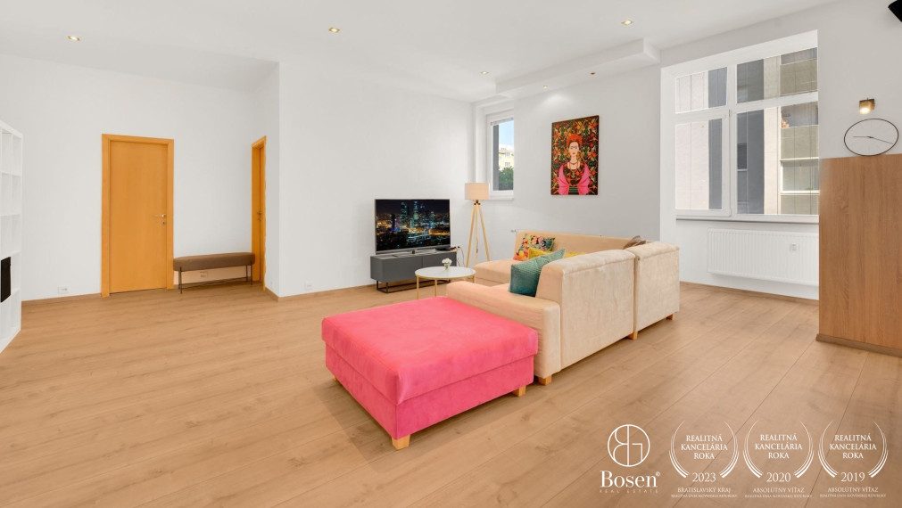 BOSEN I Prenájom priestranného 4-izbového bytu, Záhradnícka, 108 m²