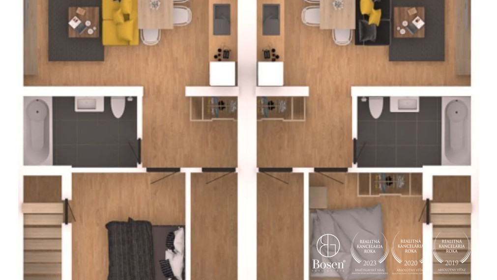 BOSEN | POSLEDNÝ- 2 izb. BYT  so záhradkou