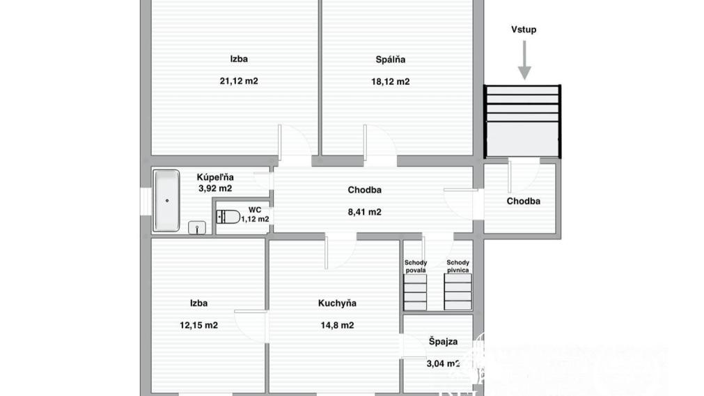 PREDANÉ BOSEN | Samostatný 3 izbový rodinný dom v Ružinove - Trnávka
