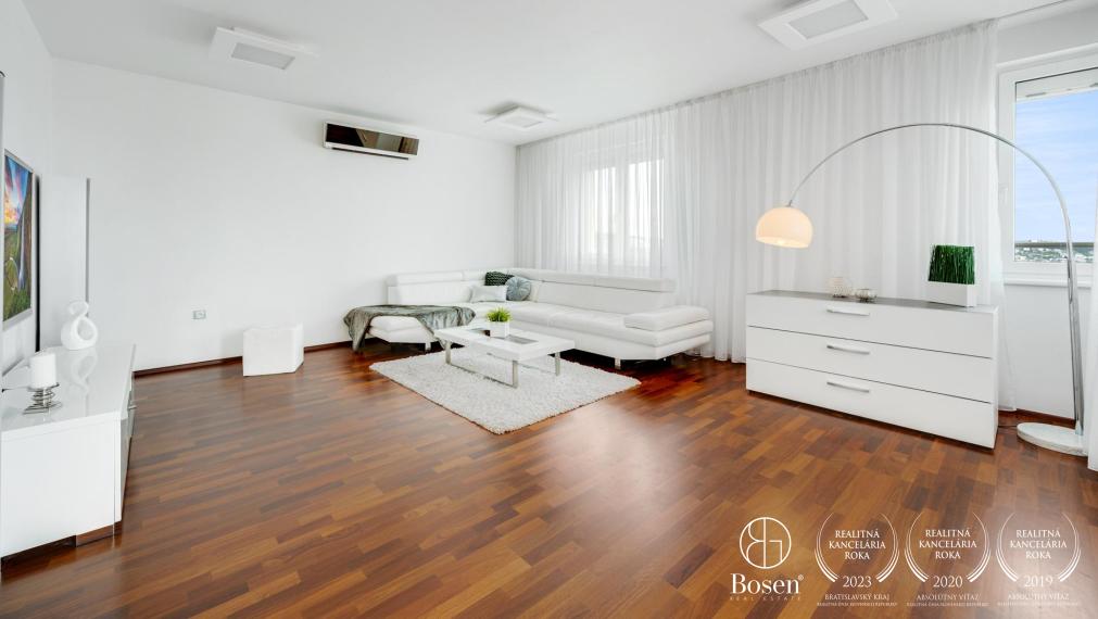 BOSEN | PREDANÉ: 2 izbový byt s výhľadom na Bratislavu, Karlova Ves, Kresánkova ul.