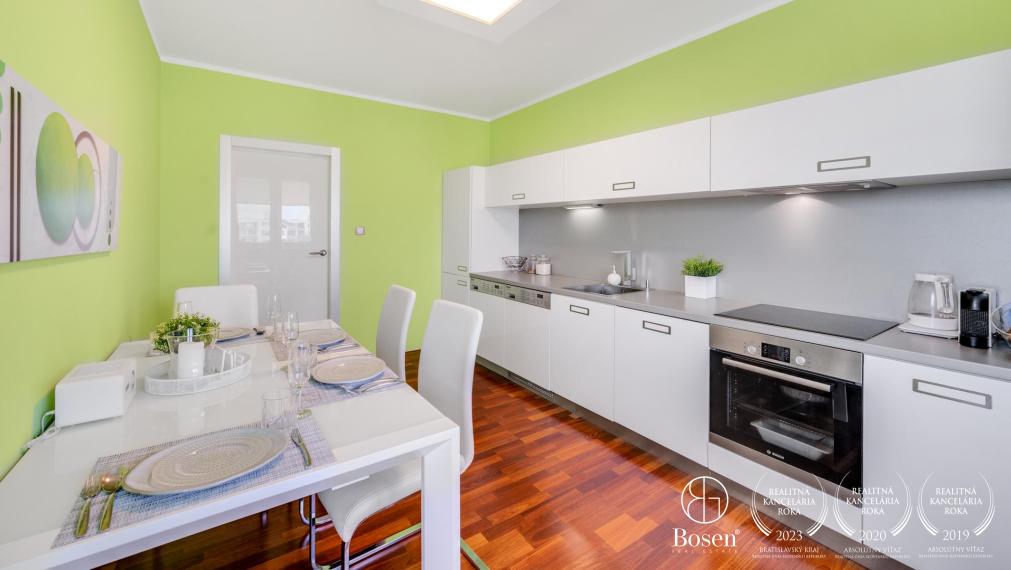 BOSEN | PREDANÉ: 2 izbový byt s výhľadom na Bratislavu, Karlova Ves, Kresánkova ul.