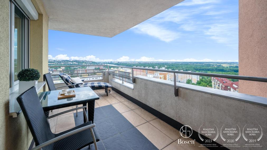 BOSEN | PREDANÉ: 2 izbový byt s výhľadom na Bratislavu, Karlova Ves, Kresánkova ul.