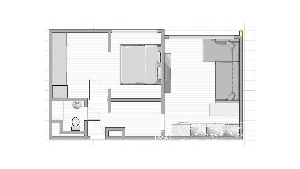 PREDANÉ  -  BOSEN - Zariadený 2 izb. byt v projekte Papaver, Ružinov, 48m2
