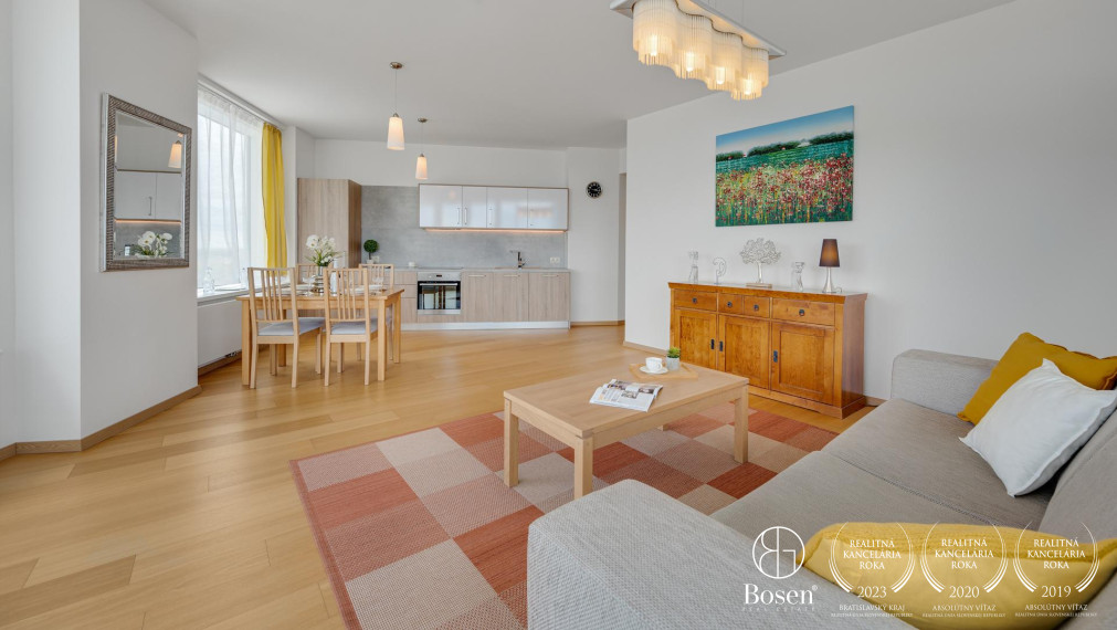 BOSEN | PREDANÉ: PANORAMA CITY: 3 izbový byt na 17. poschodí, Staré Mesto, 92 m2