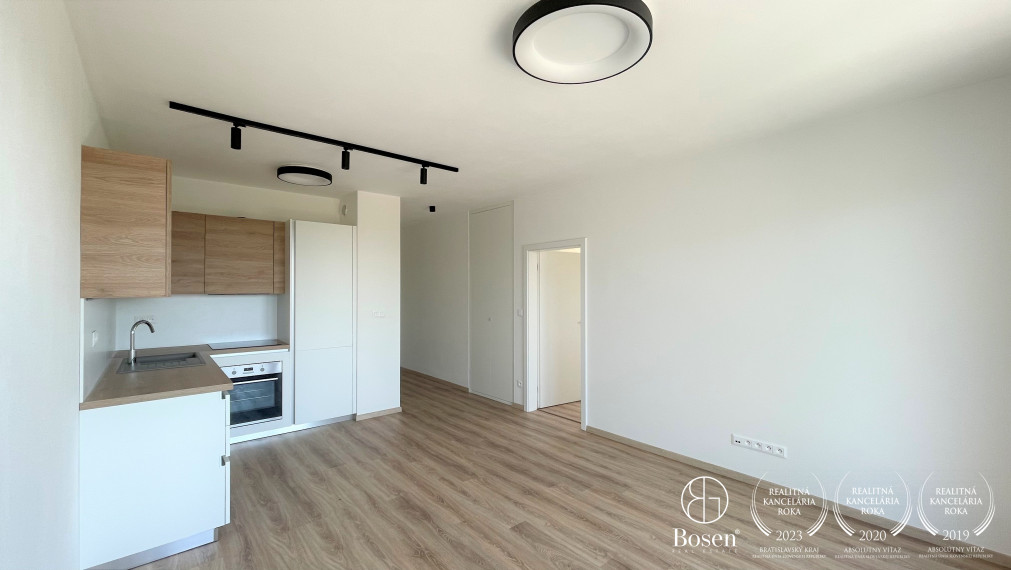 BOSEN | PPRENAJATÉ nezariadený 2 izbový klimatizovaný byt v novostavbe NUPPU, Hraničná, Ružinov, 50 m2