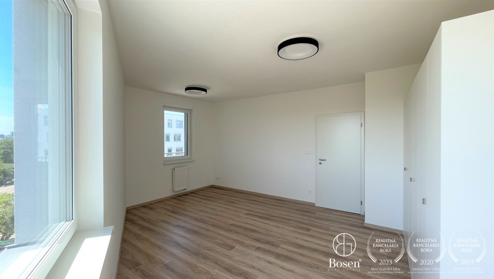 BOSEN | PPRENAJATÉ nezariadený 2 izbový klimatizovaný byt v novostavbe NUPPU, Hraničná, Ružinov, 50 m2
