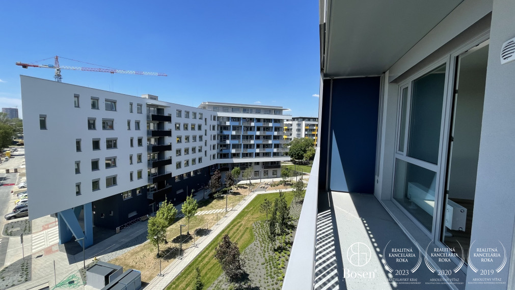 BOSEN | PPRENAJATÉ nezariadený 2 izbový klimatizovaný byt v novostavbe NUPPU, Hraničná, Ružinov, 50 m2