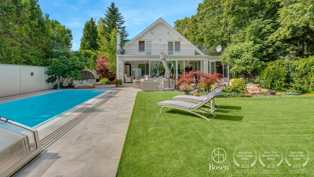 PREDANÉ | BOSEN | Nadštandardný 5 izb. RD so zimnou záhradou a bazénom, Kvetná, Dunajská Lužná