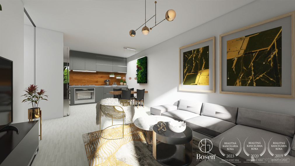 BOSEN | PREDANÉ: 2 izbový byt v novostavbe, Tomášikova ul., Ružinov, 60 m2