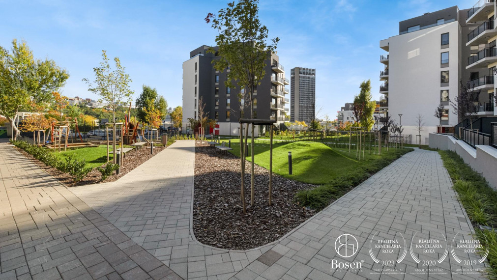 BOSEN | 2 izbový byt v projekte CUBICON GARDENS, R. Mocka, Karlova Ves, 44 m2