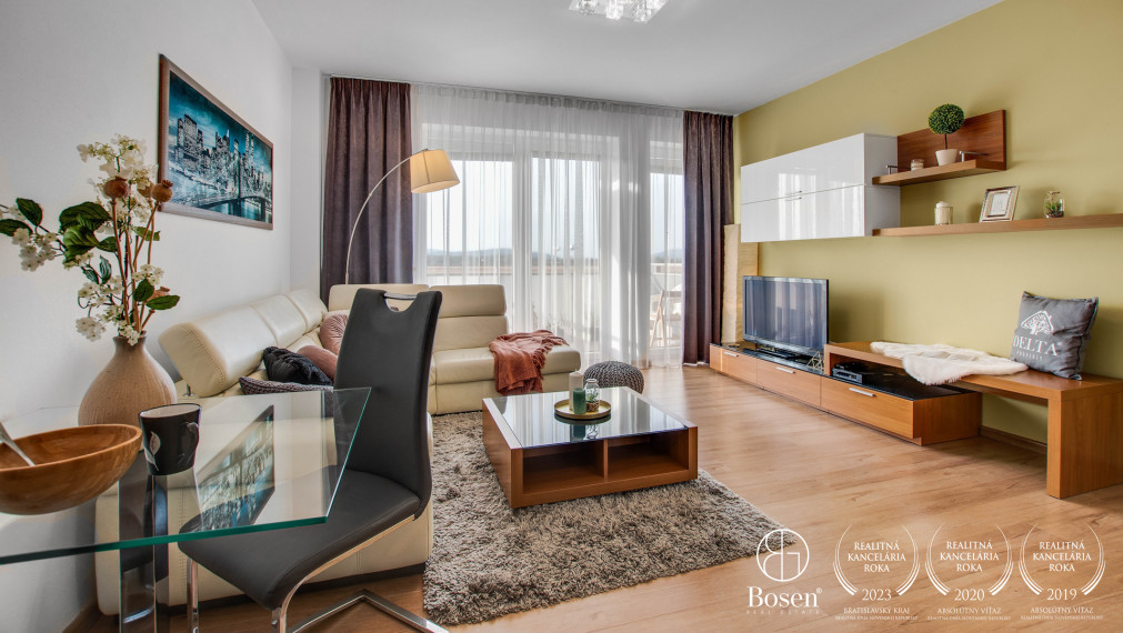 BOSEN | PREDANÉ:| Zariadený 2 izbový byt, Smaragdová ul., Jarovce, 60 m2