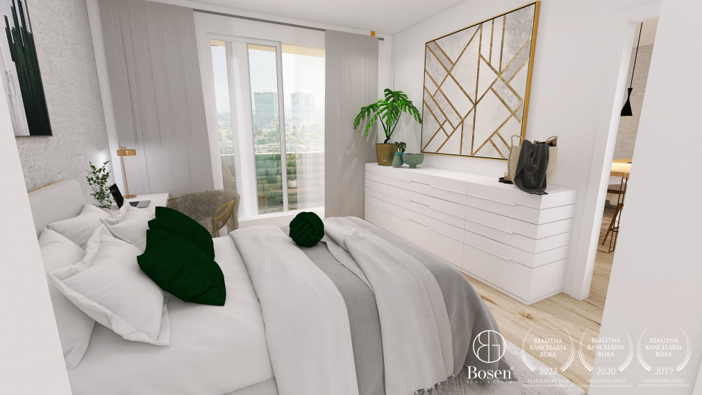 BOSEN | PREDANÉ: Discovery Residence - 2kk byt v novostavbe na 21.np, Ružinov