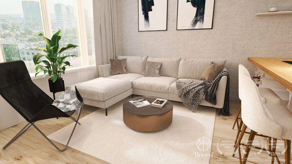 BOSEN | PREDANÉ: Discovery Residence - 2kk byt v novostavbe na 21.np, Ružinov