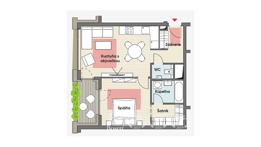 BOSEN | PREDANÉ: Discovery Residence - 2kk byt v novostavbe na 21.np, Ružinov