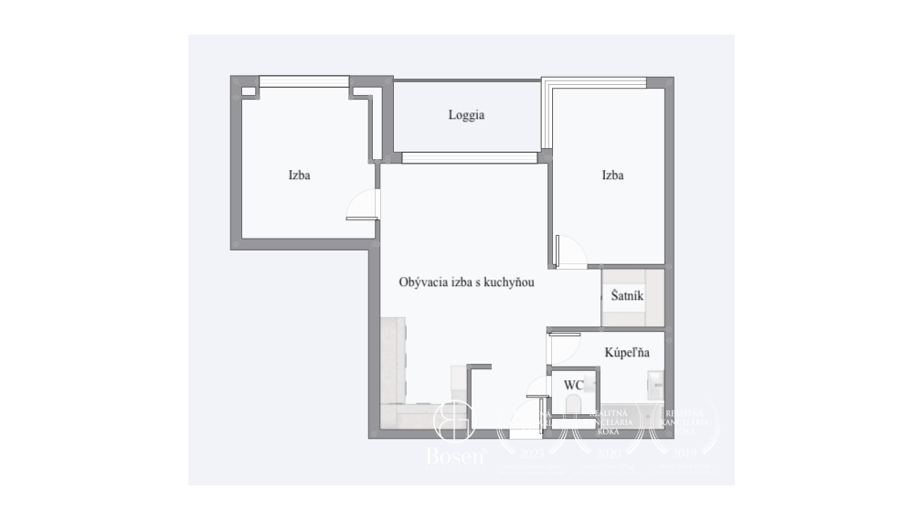 BOSEN | 3 izbový slnečný byt v projekte Panorama City, 74.86 m2