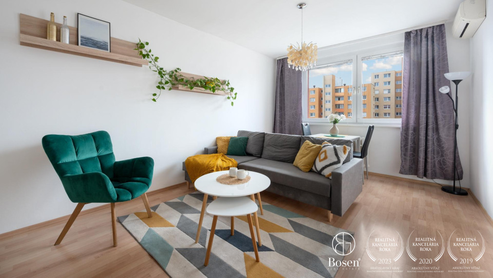 PREDANÉ: BOSEN | Zariadený 3 izb. byt s výbornou dispozíciou, Petržalka, 73 m2