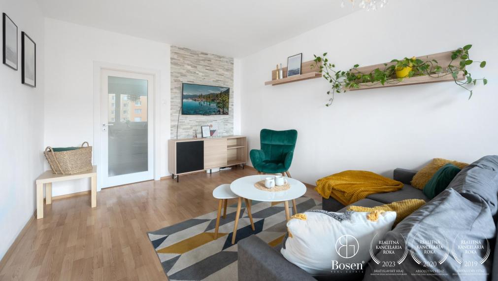 PREDANÉ: BOSEN | Zariadený 3 izb. byt s výbornou dispozíciou, Petržalka, 73 m2