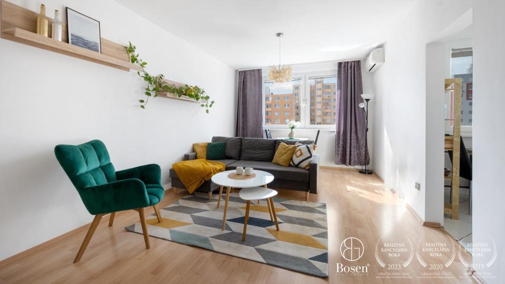 PREDANÉ: BOSEN | Zariadený 3 izb. byt s výbornou dispozíciou, Petržalka, 73 m2