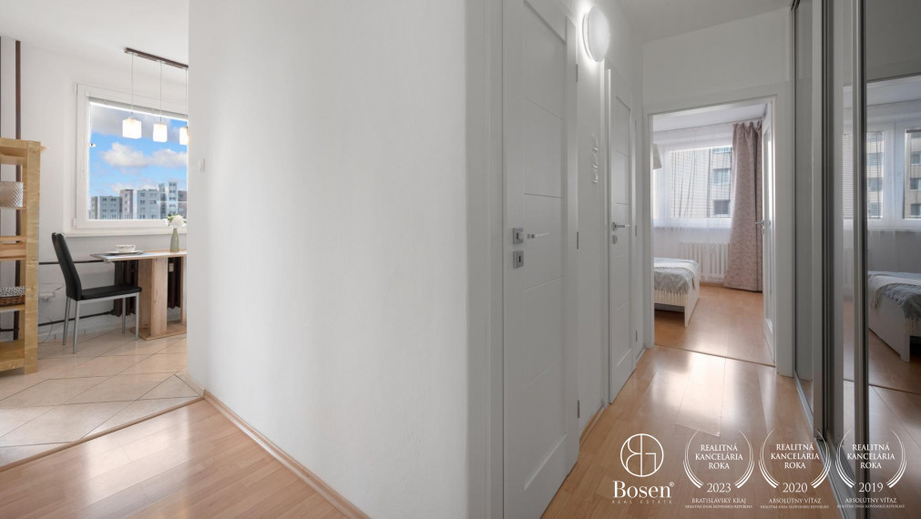 PREDANÉ: BOSEN | Zariadený 3 izb. byt s výbornou dispozíciou, Petržalka, 73 m2