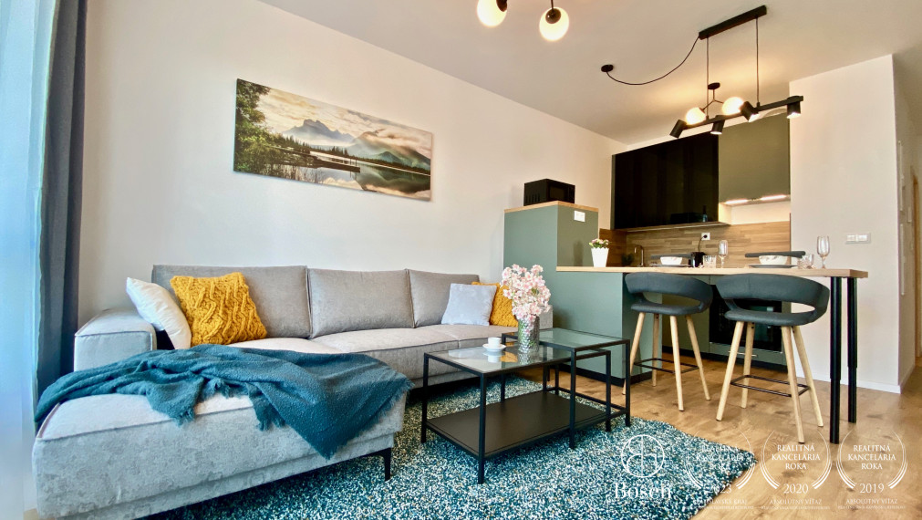 BOSEN | Prenájom 2 izbový byt s 2 parkovacími státiami v novostavbe NUPPU