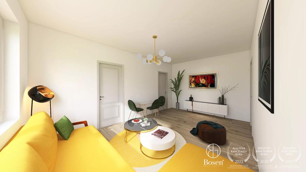 BOSEN | 2,5 izbový byt na predaj s dvoma balkónmi, Sibírska - Bratislava