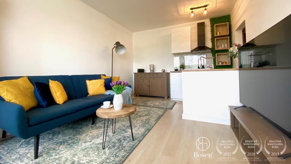 BOSEN | Prenájom 1,5 izbový byt s balkónom, Bošániho, Bratislava m.č. Dúbravka