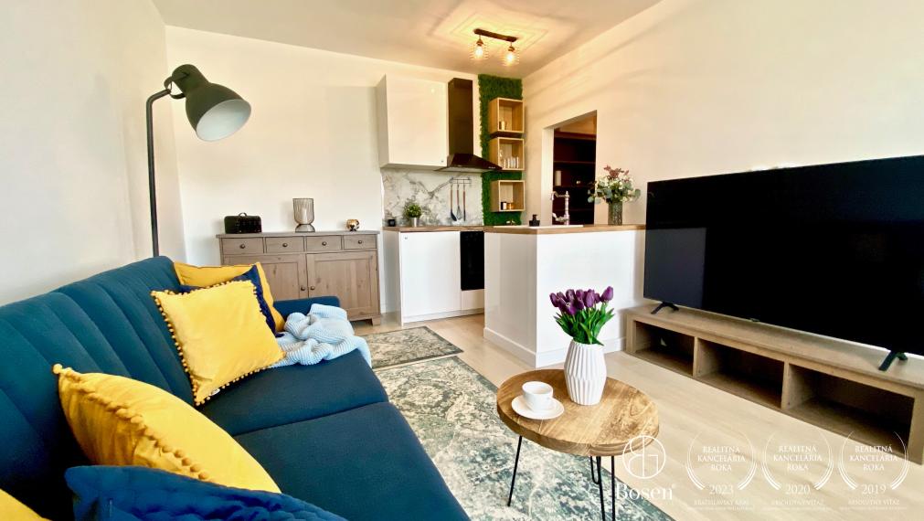 BOSEN | Prenájom 1,5 izbový byt s balkónom, Bošániho, Bratislava m.č. Dúbravka