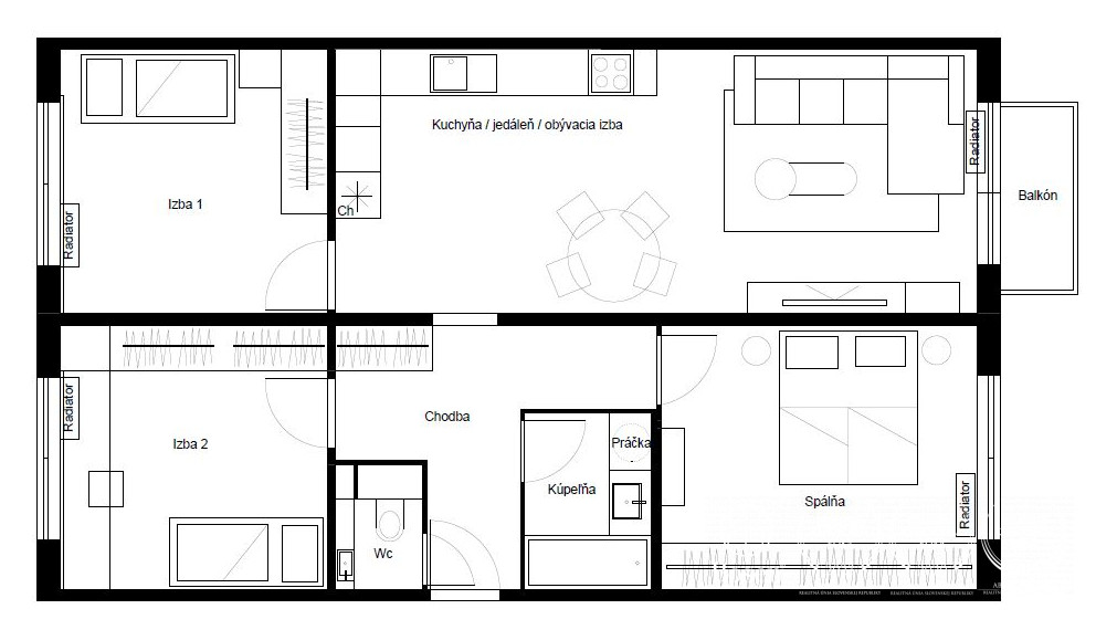 PREDANÉ: BOSEN | Dizajnový 4 izb. byt v obľúbenej časti Ružinova, Šándorova ul.