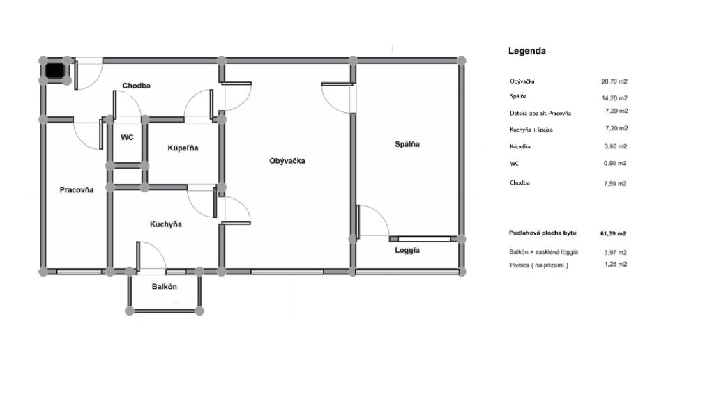 BOSEN | 2,5 izbový byt na predaj s dvoma balkónmi, Sibírska - Bratislava