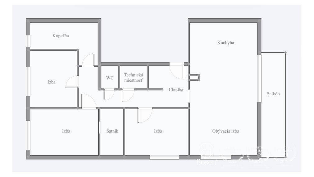BOSEN | Zariadený 4.izb.byt s terasou, vlastnou garážou a parkingom, Malinovo, 103 m2