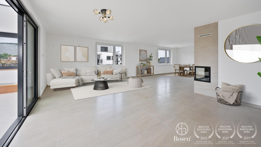 BOSEN | Veľkometrážny 3 izbový byt s terasou a zimnou záhradou, Martina Granca - Dúbravka, 305m2