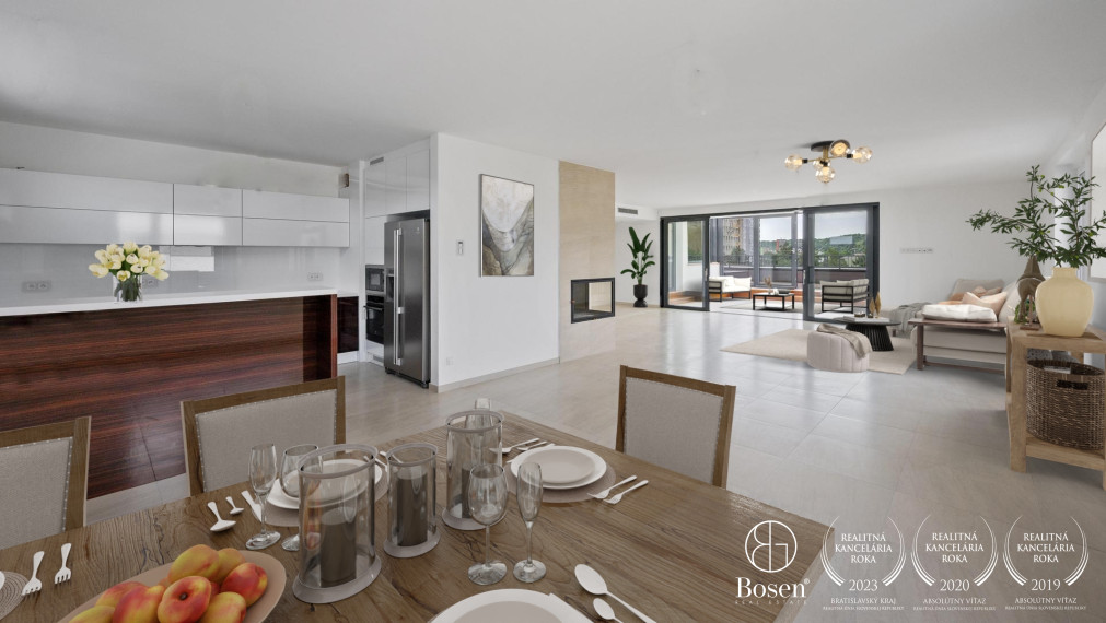 BOSEN | Veľkometrážny 3 izbový byt s terasou a zimnou záhradou, Martina Granca - Dúbravka, 305m2