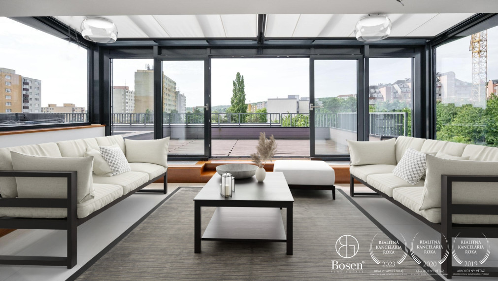 BOSEN | Veľkometrážny 3 izbový byt s terasou a zimnou záhradou, Martina Granca - Dúbravka, 305m2