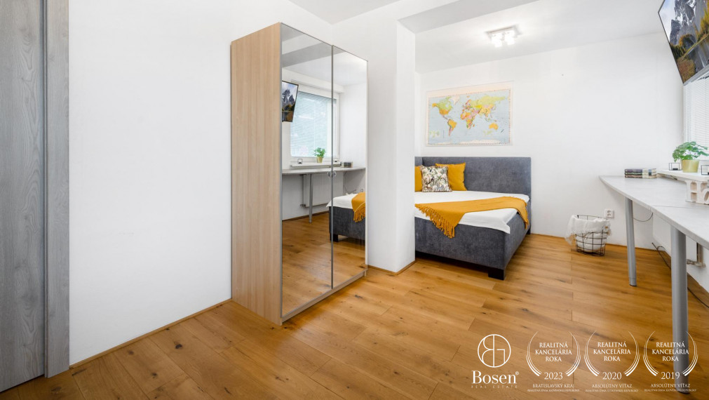 BOSEN | Priestranný 3 izbový byt v tichej lokalite m.č. Ružinov - Trnávka, ulica Banšelova, 82 m2