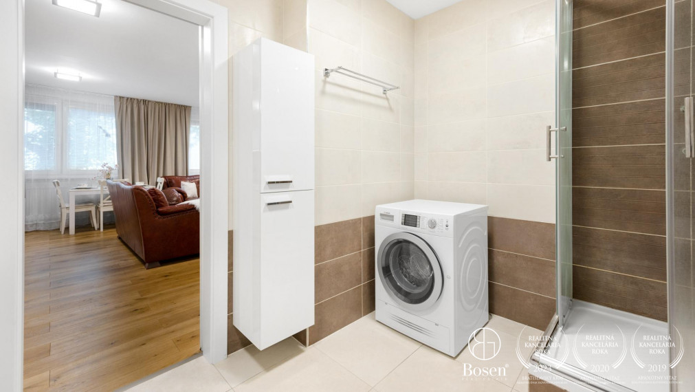 BOSEN | Priestranný 3 izbový byt v tichej lokalite m.č. Ružinov - Trnávka, ulica Banšelova, 82 m2