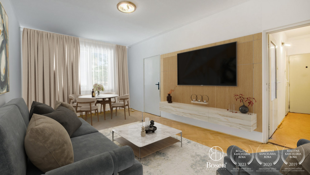 REZERVOVANÉ | Priestranný 3 izb.byt v skvelej lokalite, Ružinov, Andreja Mráza, 81 m2