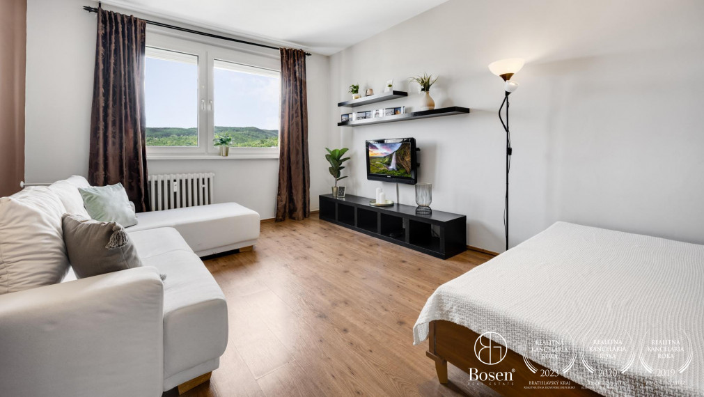 REZERVOVANÝ | Zariadený praktický 1.izbový byt, Rača, Žarnovická, 42 m2