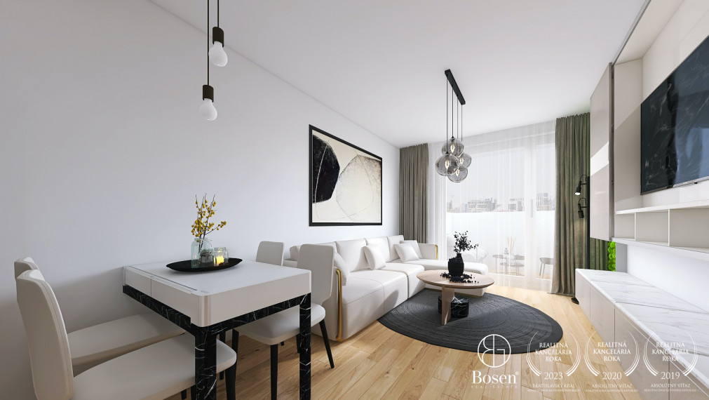 PREDANÉ BOSEN | 1 izbový byt v projekte Rínok Rača