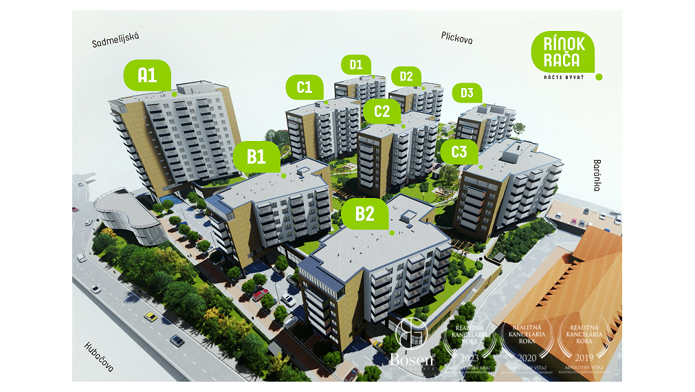 PREDANÉ BOSEN | 1 izbový byt v projekte Rínok Rača