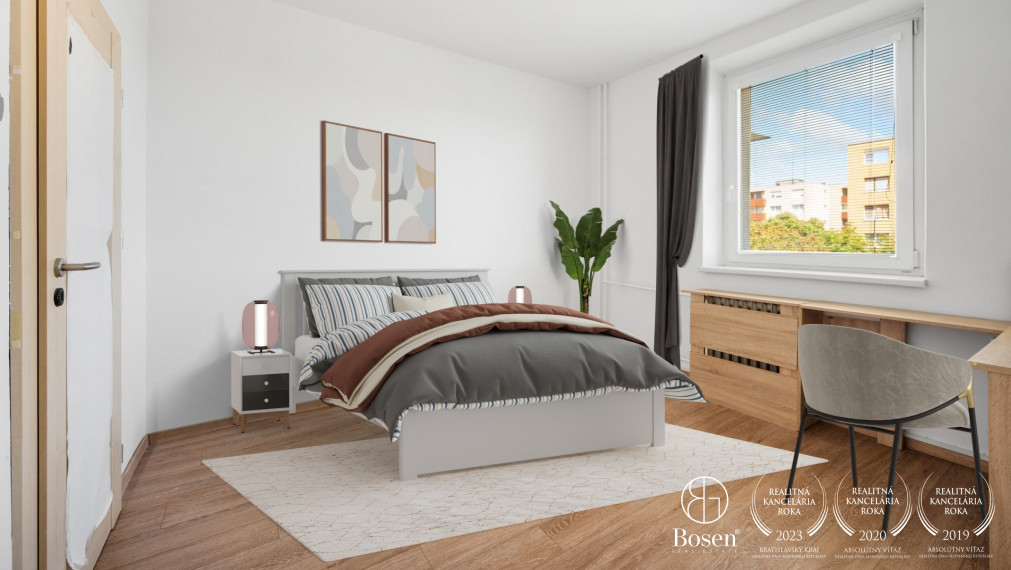 BOSEN | Slnečný 4.izb.byt s loggiou a pivnicou, Ružinov, Babušková, 80 m2