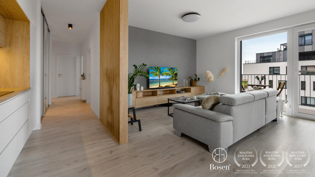 BOSEN I Nadštandardný 3-izbový byt v novostavbe - Slnečnice, 94 m²