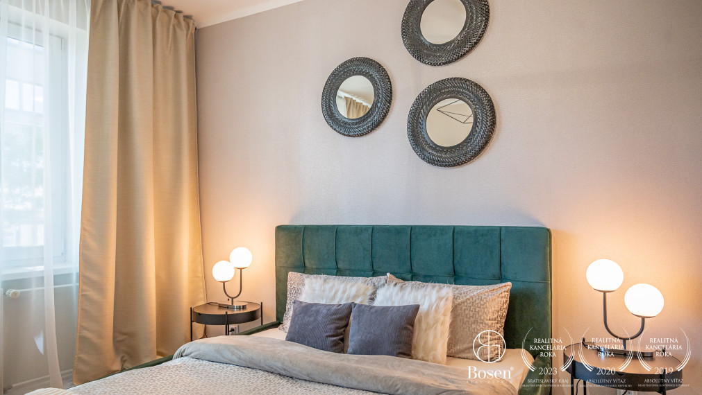 BOSEN | Dizajnový 2 izbový byt v blízkosti Starého Mesta, 53 m2, Záhradnícka