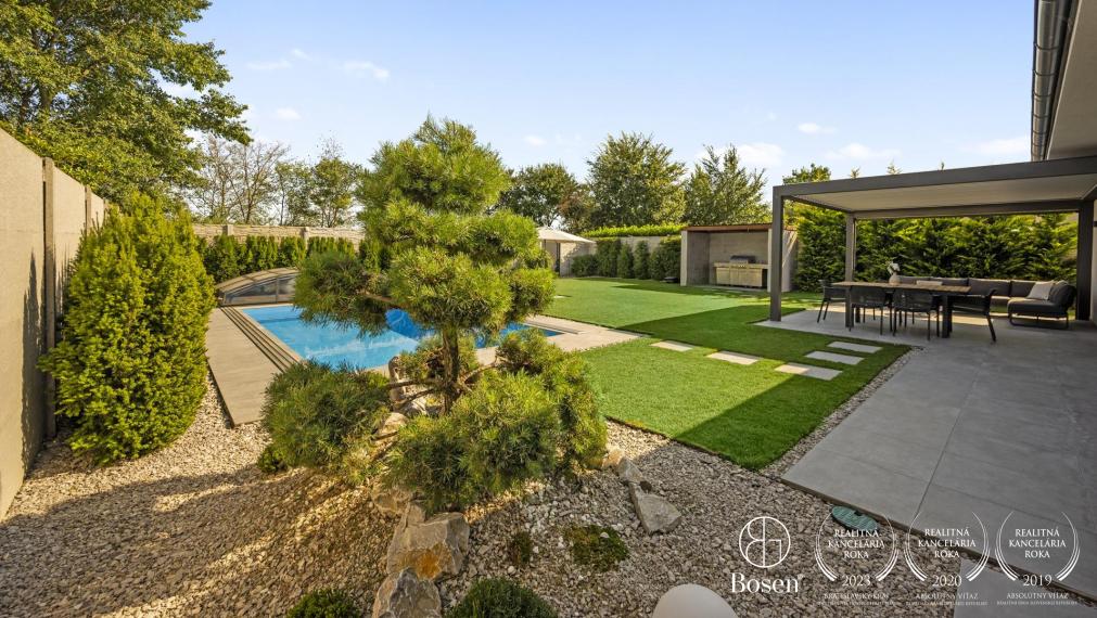 BOSEN | Nadštandardný 5 izb. bungalov s bazénom v tichej lokalite, Rovinka, Jarná