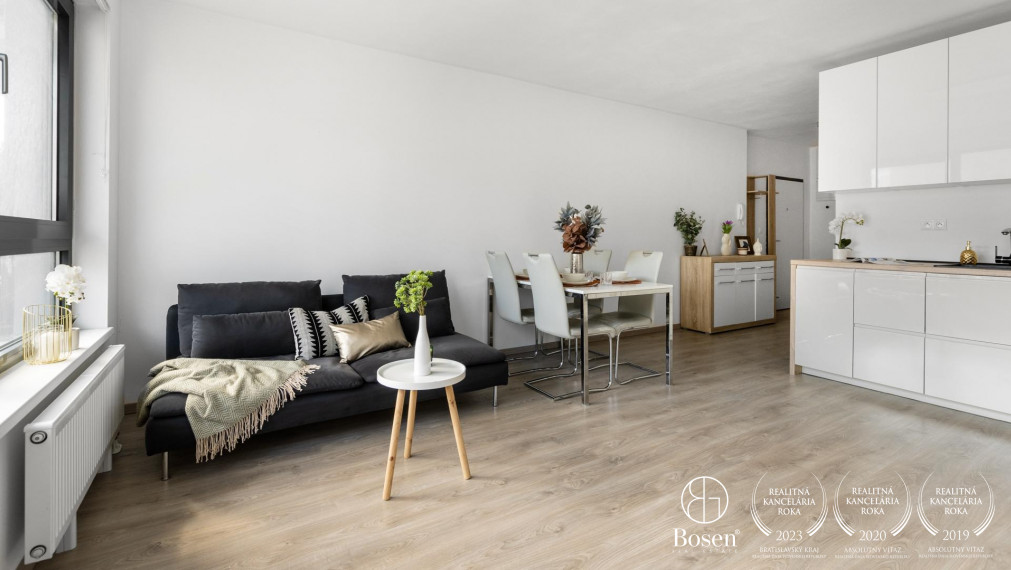 BOSEN | Priestranný 2 izbový byt s terasou v novostavbe TAMMI, Dúbravka, 61 m2