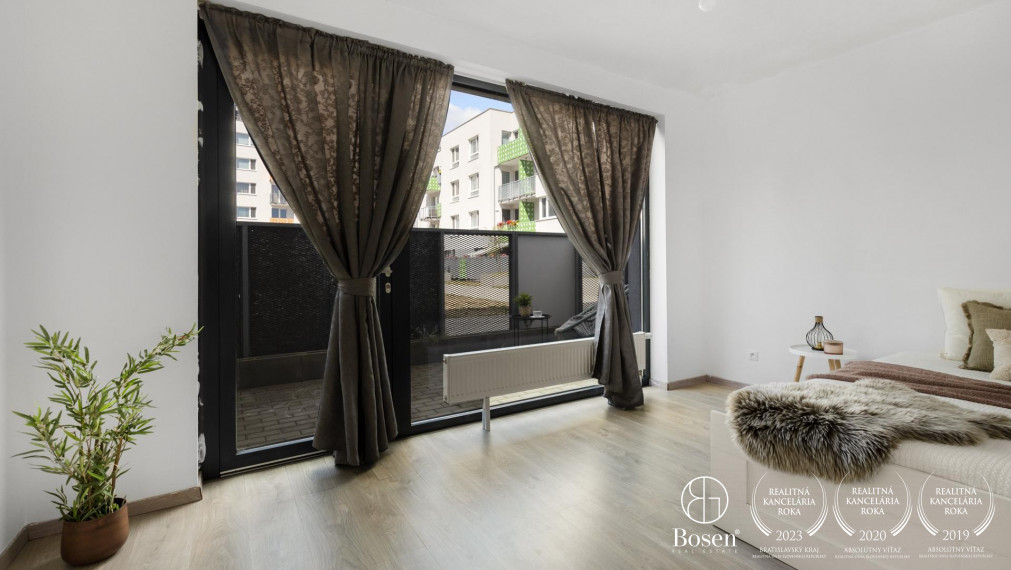 BOSEN | Priestranný 2 izbový byt s terasou v novostavbe TAMMI, Dúbravka, 61 m2