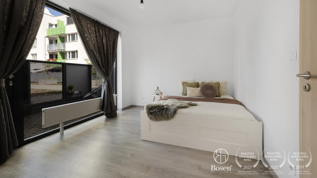 BOSEN | Priestranný 2 izbový byt s terasou v novostavbe TAMMI, Dúbravka, 61 m2