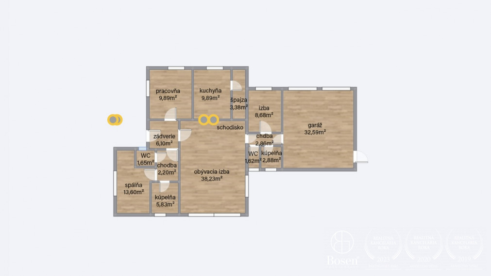BOSEN | 9 izbový rodinný dom so zimnou záhradou a garážou, Mosonmagyaróvár, 736 m2