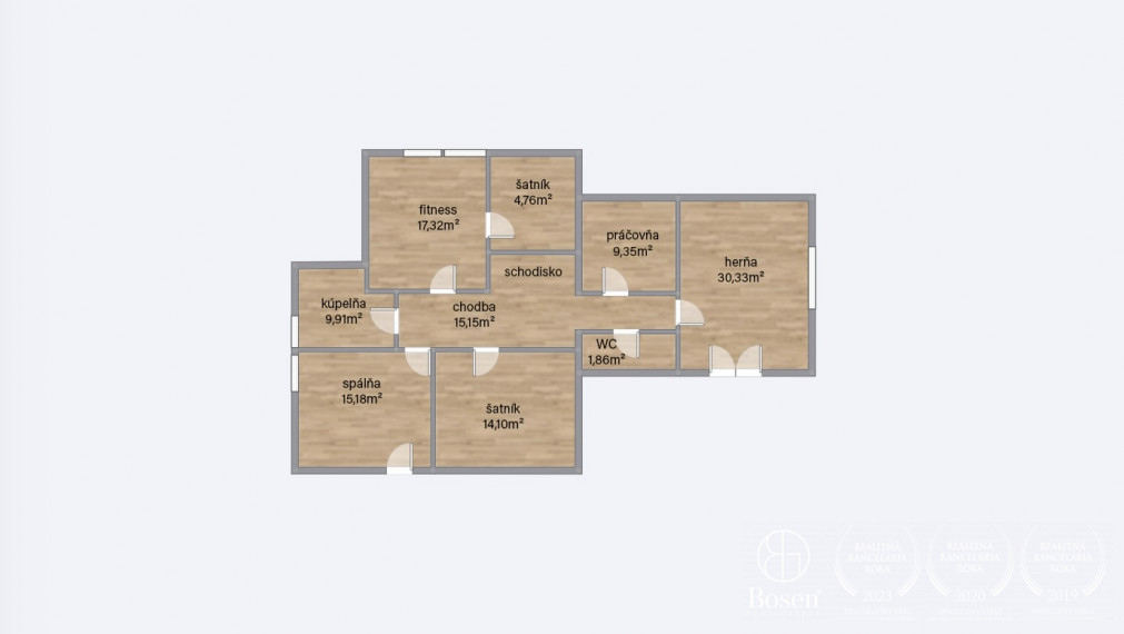 BOSEN | 9 izbový rodinný dom so zimnou záhradou a garážou, Mosonmagyaróvár, 736 m2