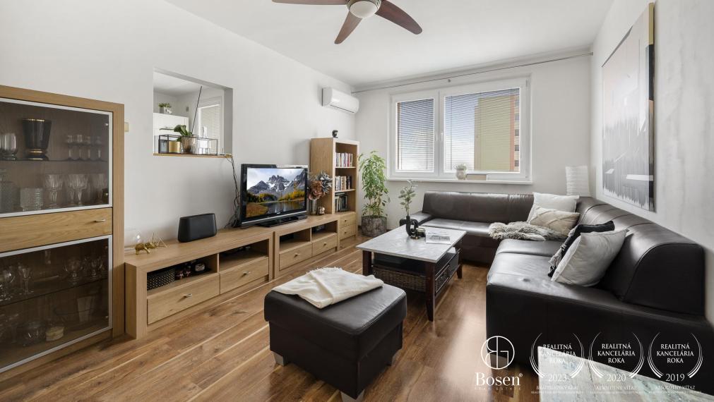PREDANÉ BOSEN | 3 izbový slnečný klimatizovaný byt v tichej lokalite Bratislava - Podunajské Biskupice