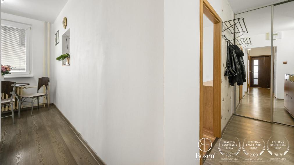 PREDANÉ BOSEN | 3 izbový slnečný klimatizovaný byt v tichej lokalite Bratislava - Podunajské Biskupice